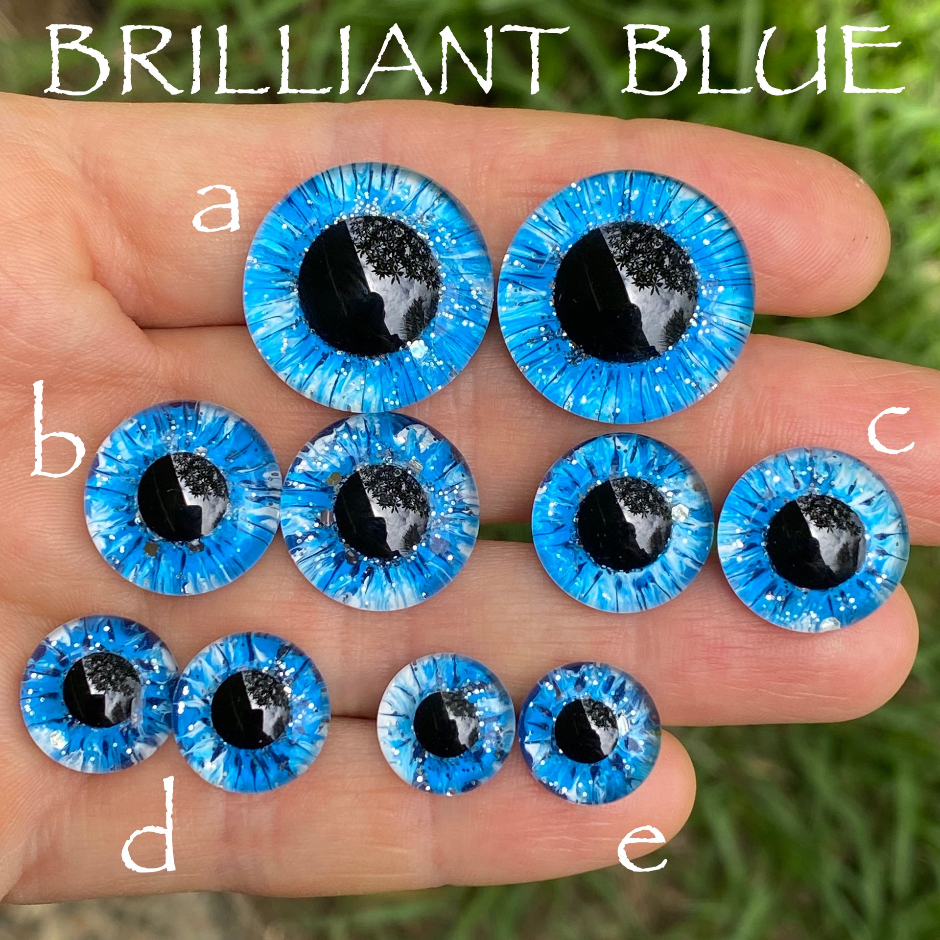 Hand Painted Eyes - Brilliant Blue