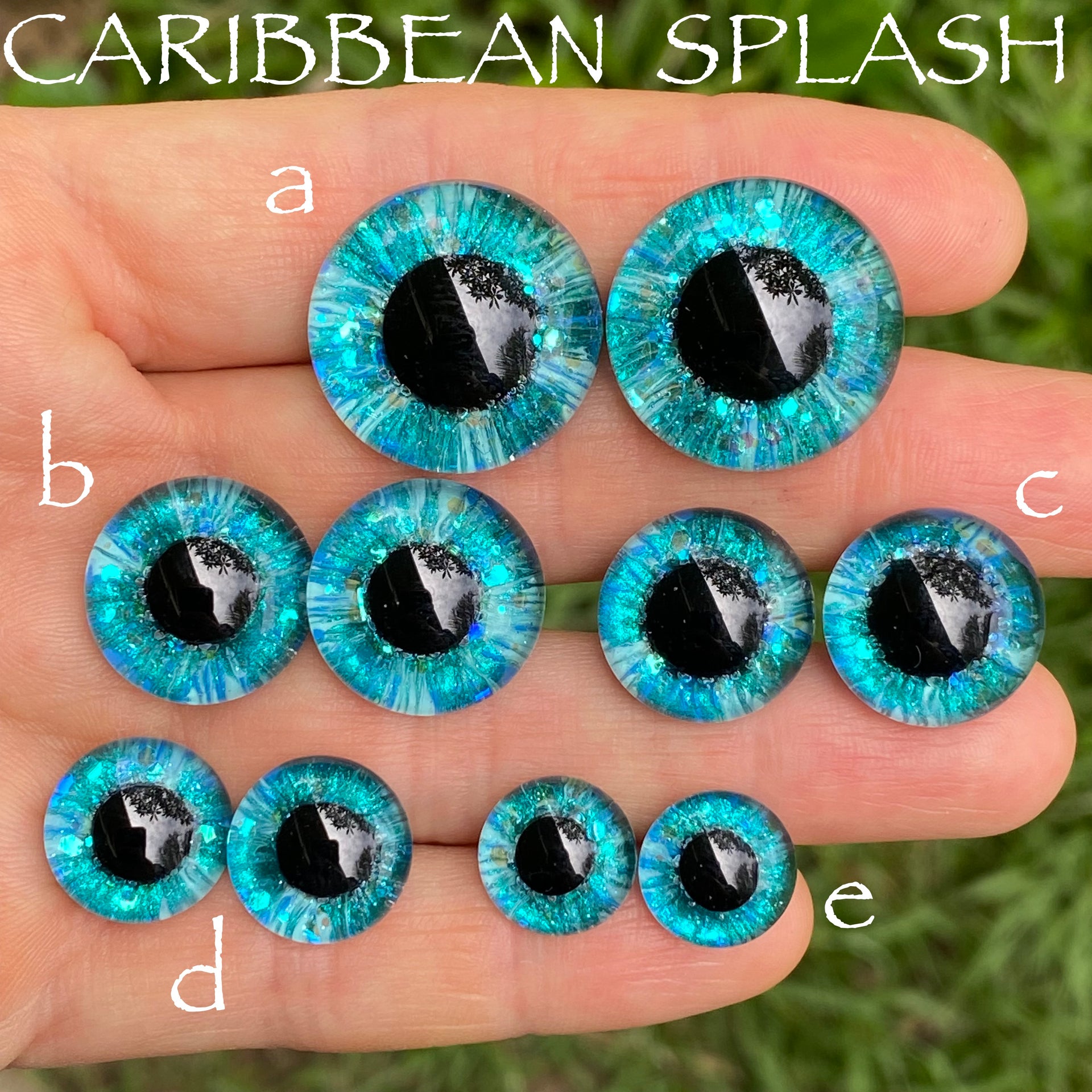 Hand Painted Eyes - Caribbean Splash