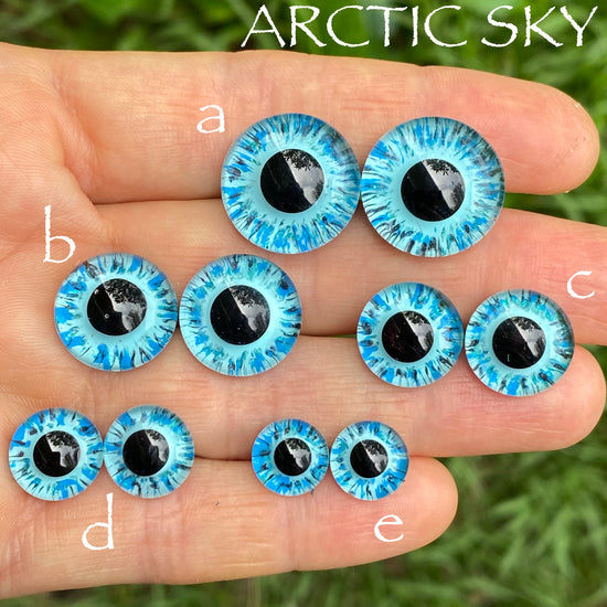 Hand Painted Eyes -Arctic Sky