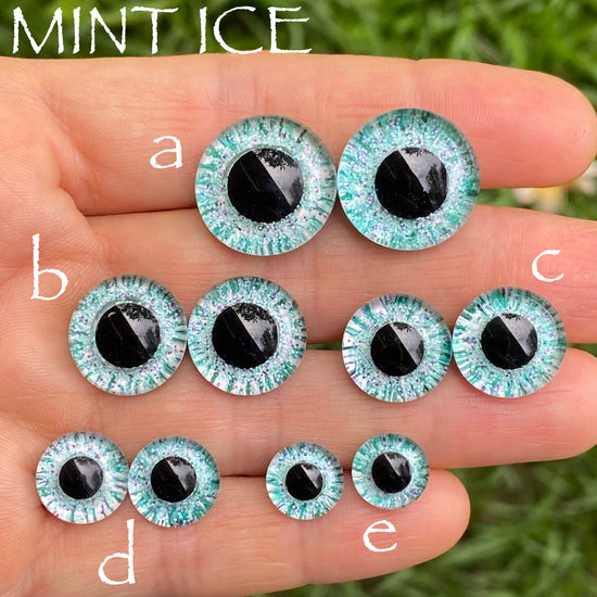 Hand Painted Eyes - Mint Ice