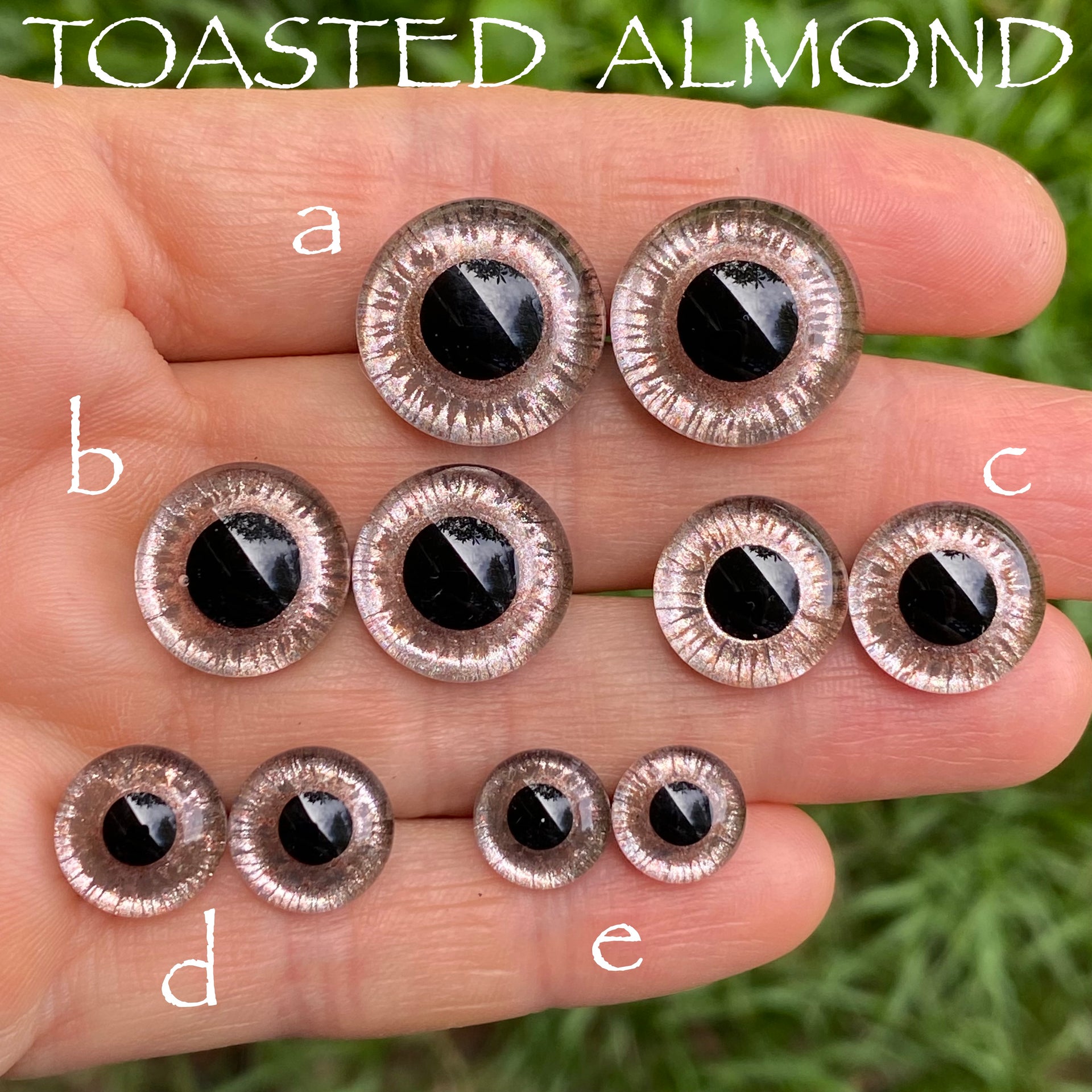 Hand Painted Eyes - Toasted Almond