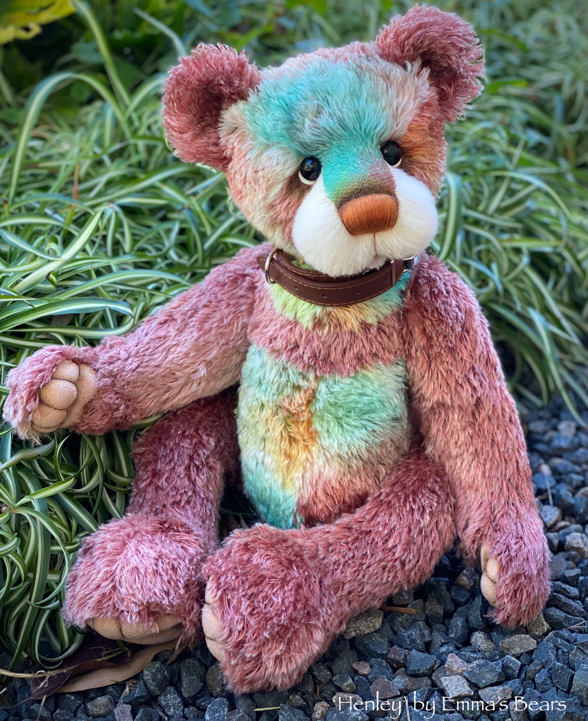 Henley - 21" Hand-Dyed Mohair Artist Bear by Emma's Bears - OOAK
