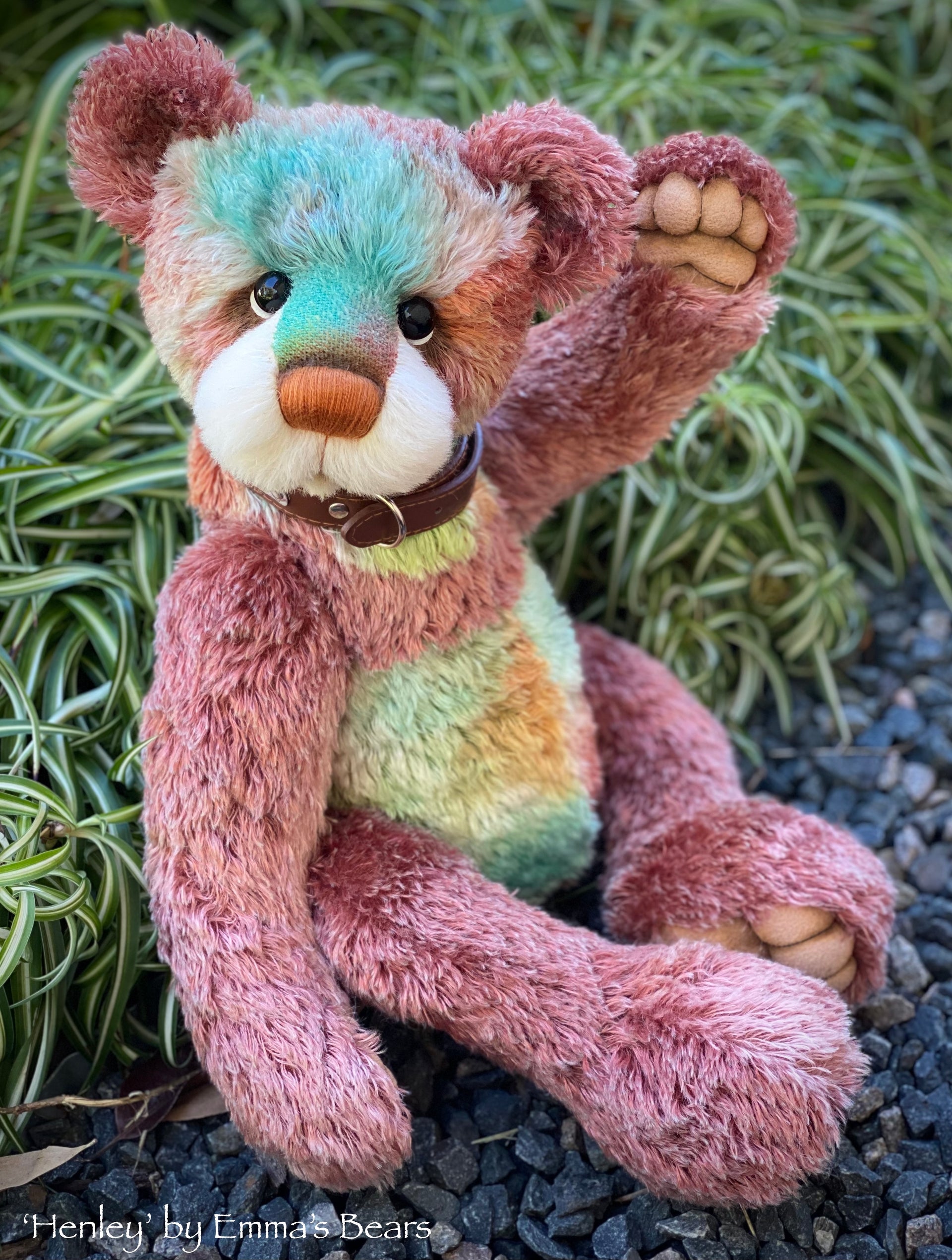 Henley - 21" Hand-Dyed Mohair Artist Bear by Emma's Bears - OOAK