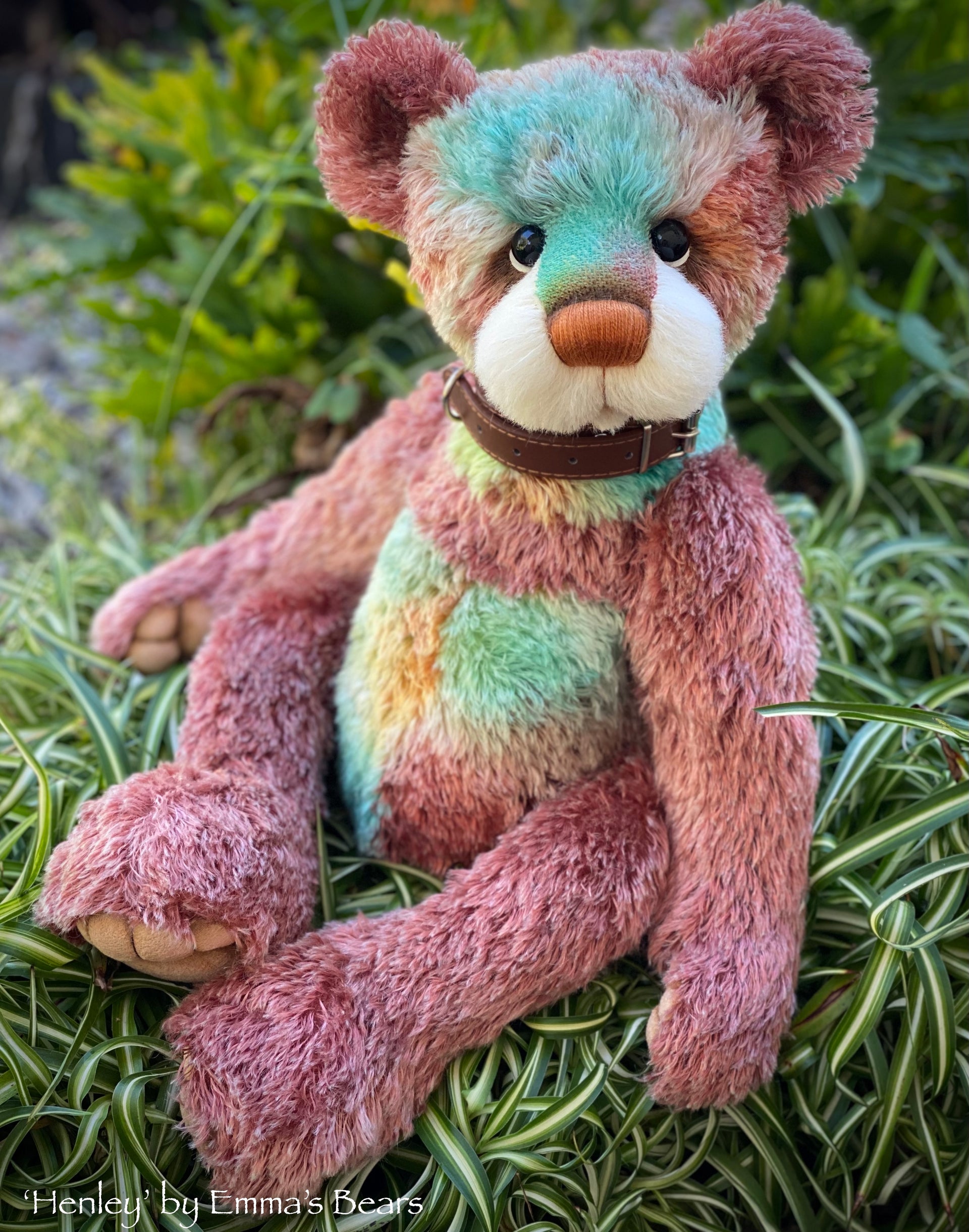 Henley - 21" Hand-Dyed Mohair Artist Bear by Emma's Bears - OOAK