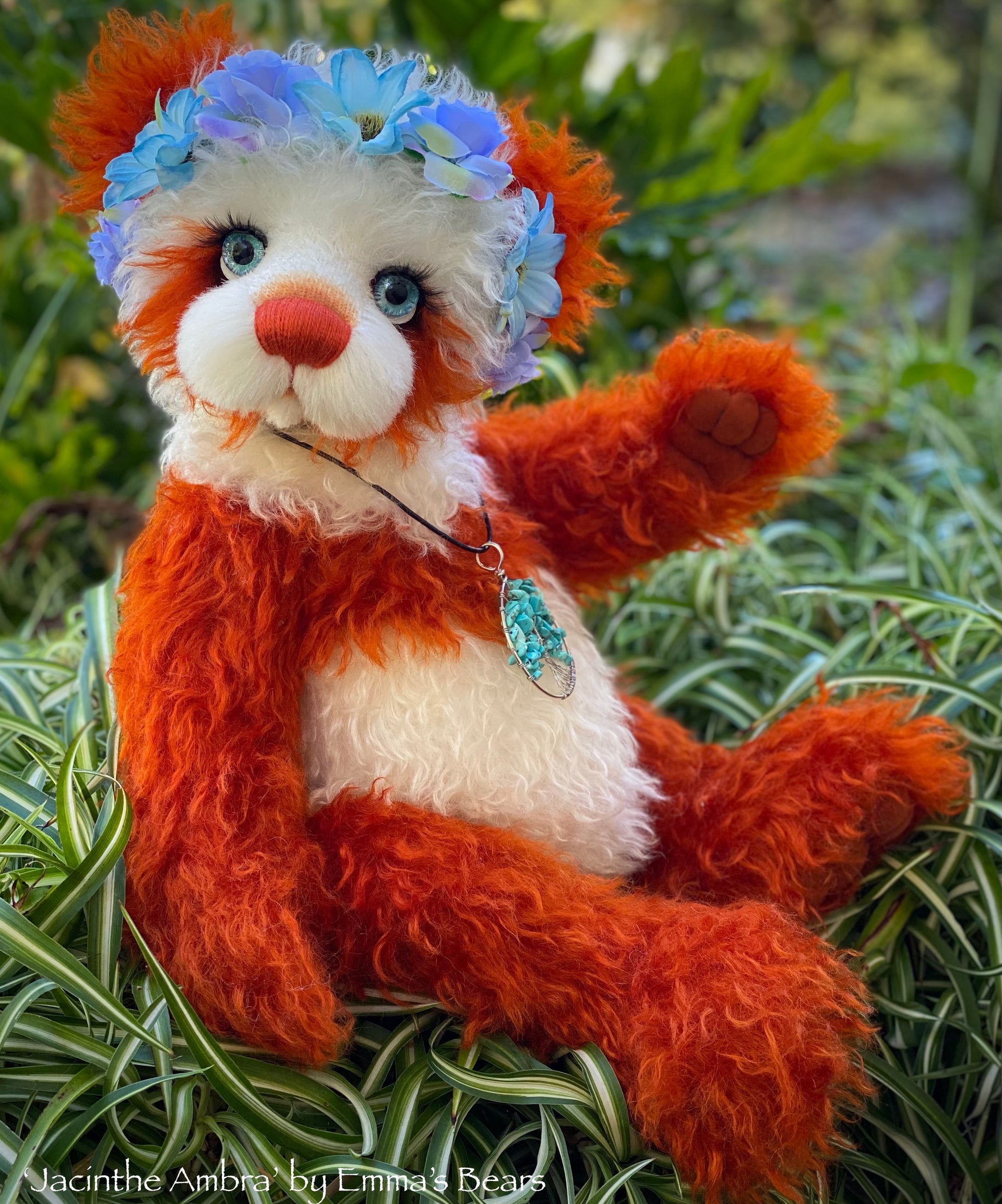 Jacinthe Ambra - 17" Mohair Artist Bear by Emma's Bears - OOAK