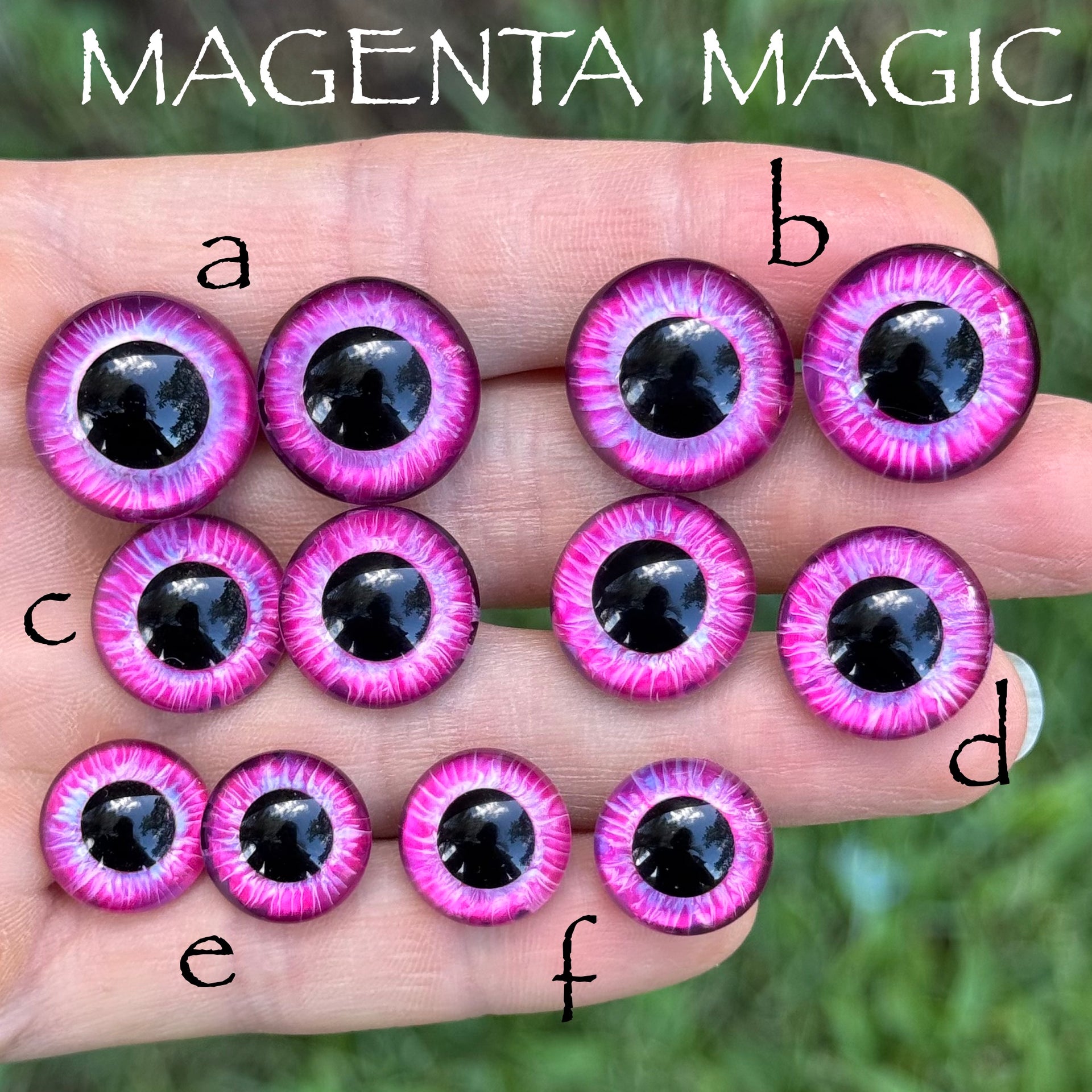 Hand Painted Eyes - Magenta Magic