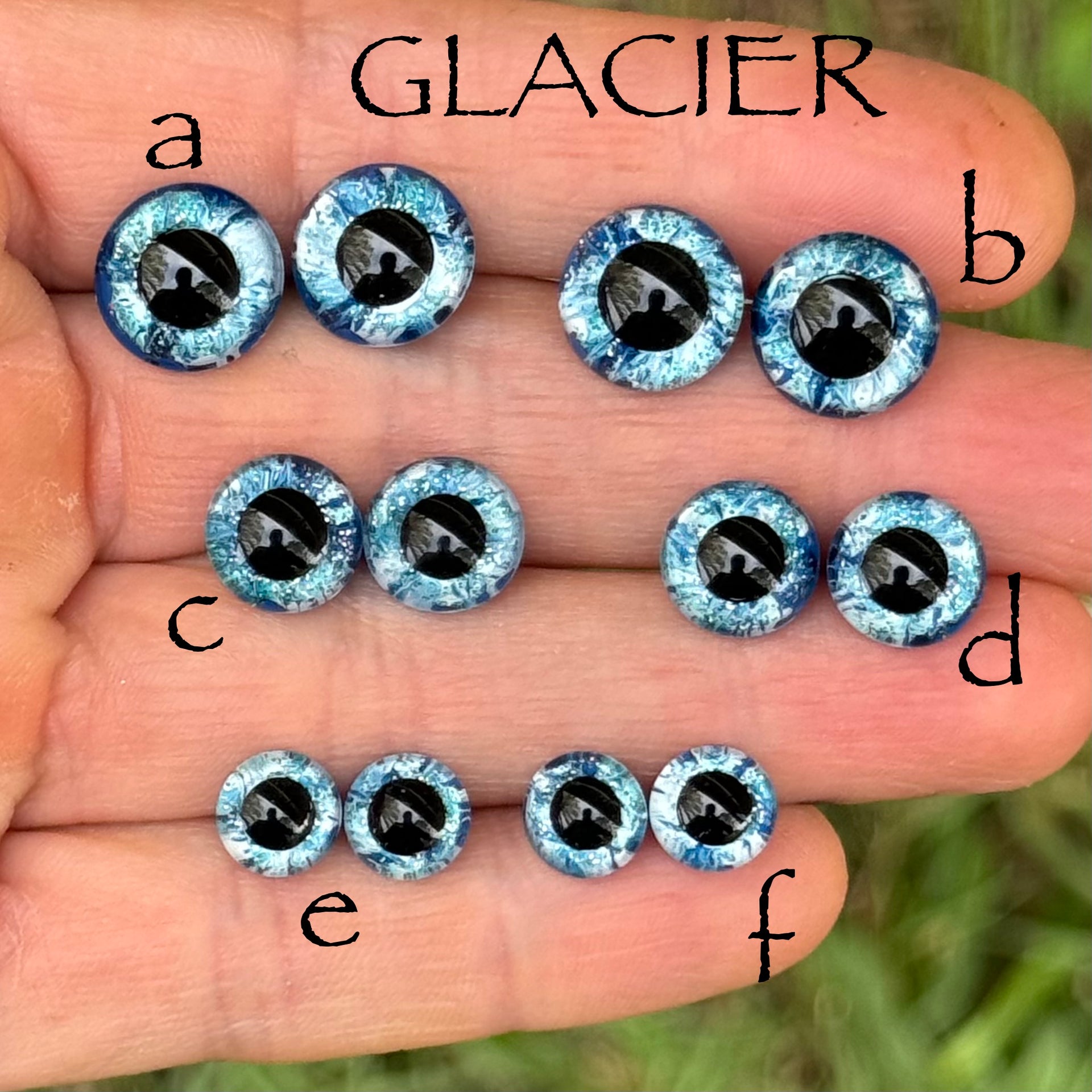 Hand Painted Eyes - Glacier