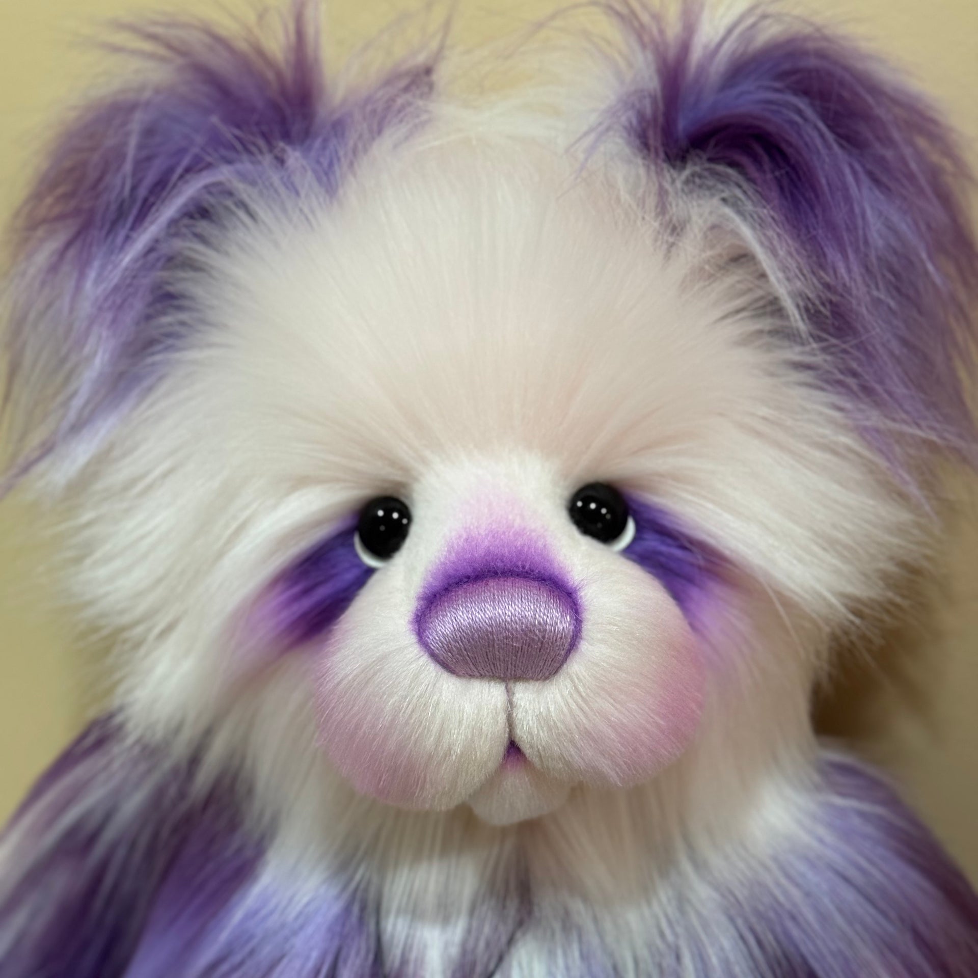Bubbleplum - 24" Faux Fur Artist Bear by Emmas Bears - OOAK