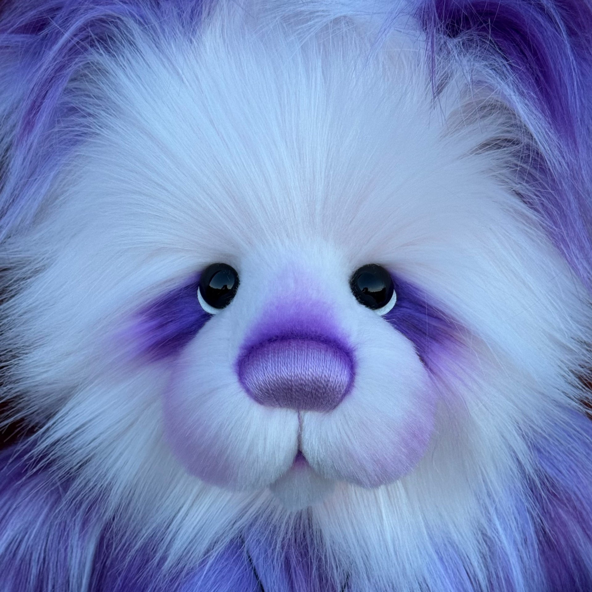 Bubbleplum - 24" Faux Fur Artist Bear by Emmas Bears - OOAK