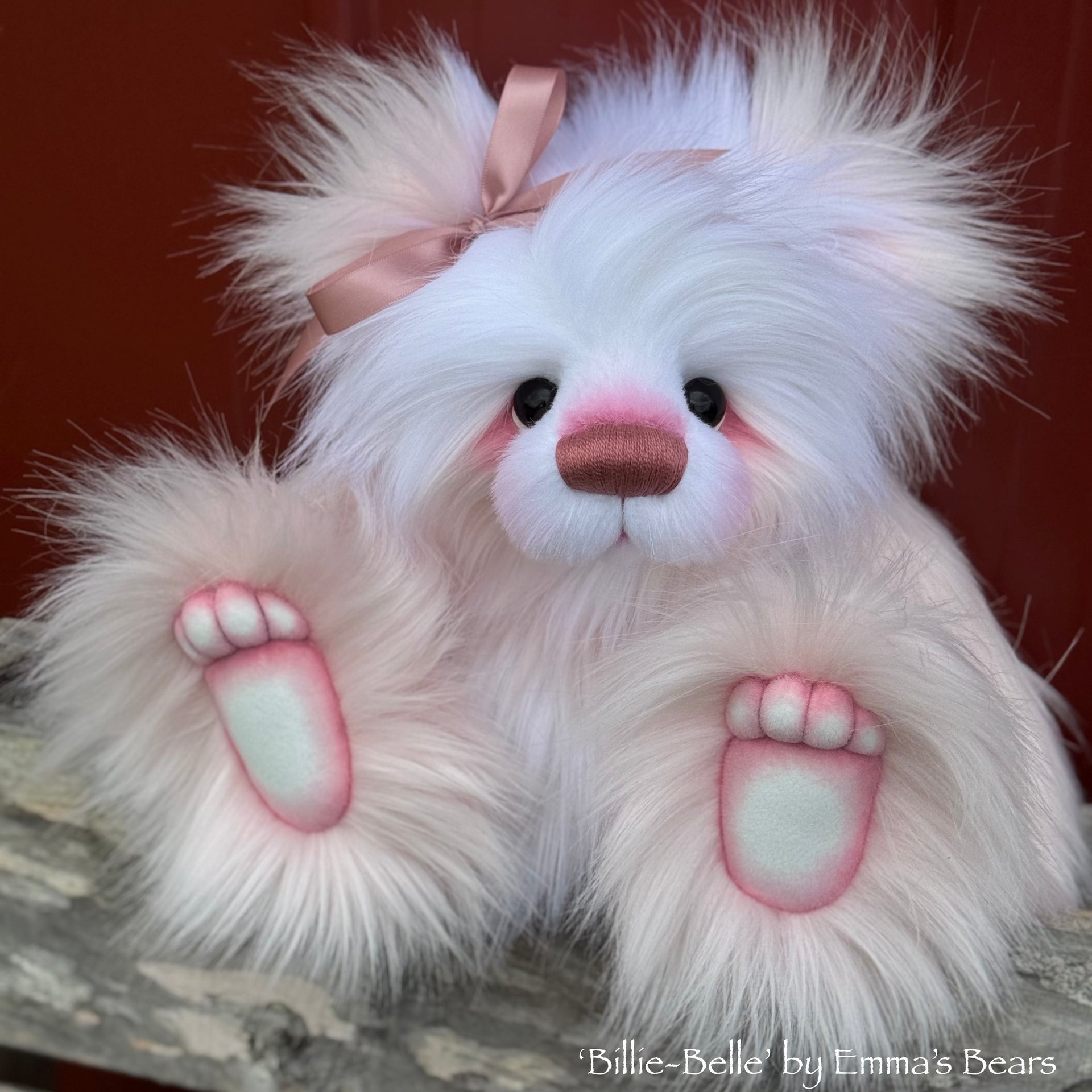 Billie-Belle - 15" faux fur bear by Emmas Bears - OOAK