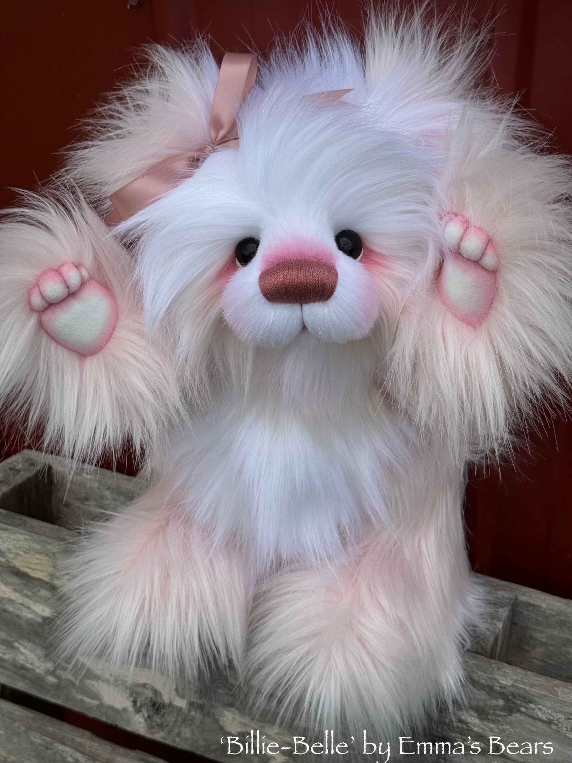 Billie-Belle - 15" faux fur bear by Emmas Bears - OOAK