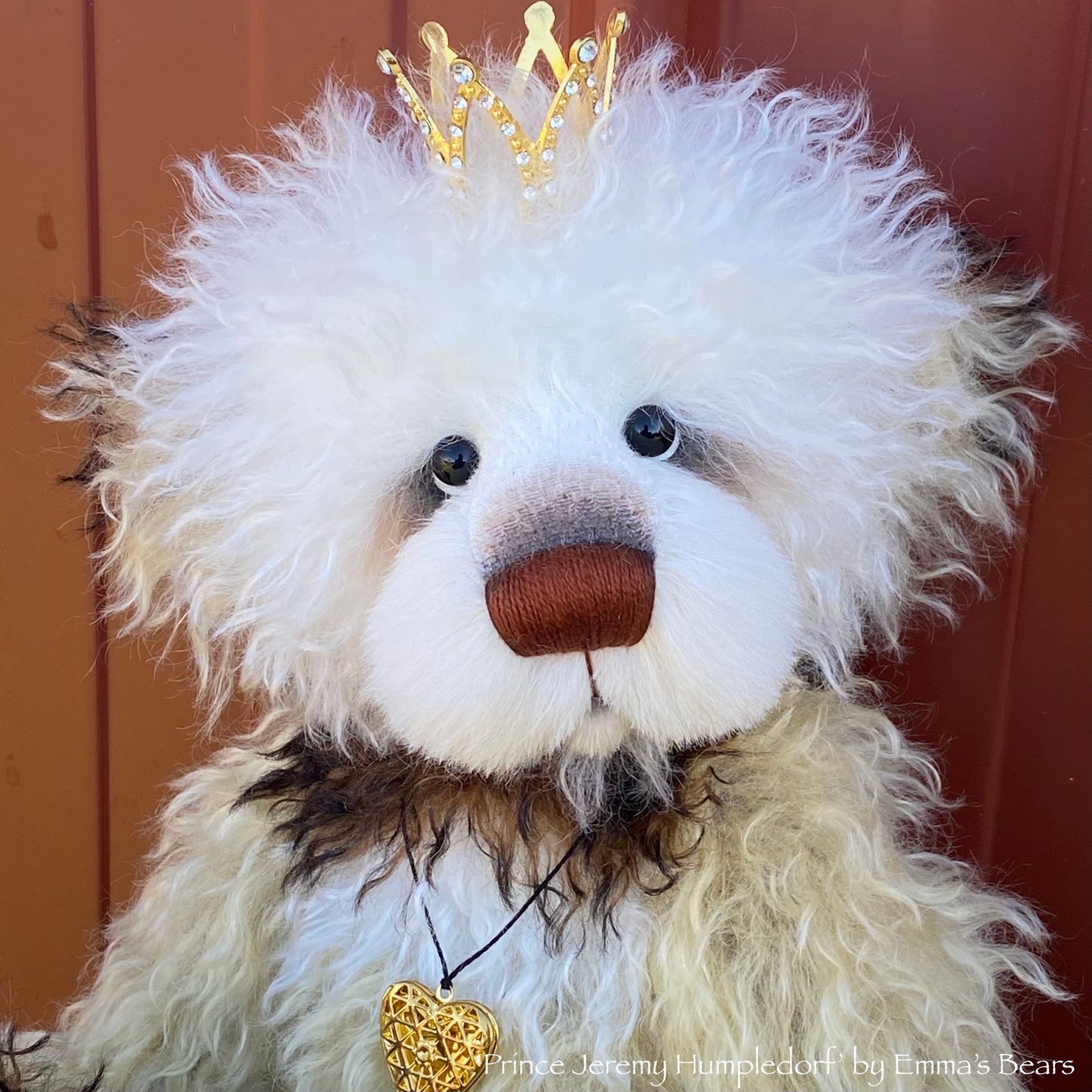 Prince Jeremy Humpledorf - 15" curlylocks mohair Artist Bear by Emma's Bears - OOAK