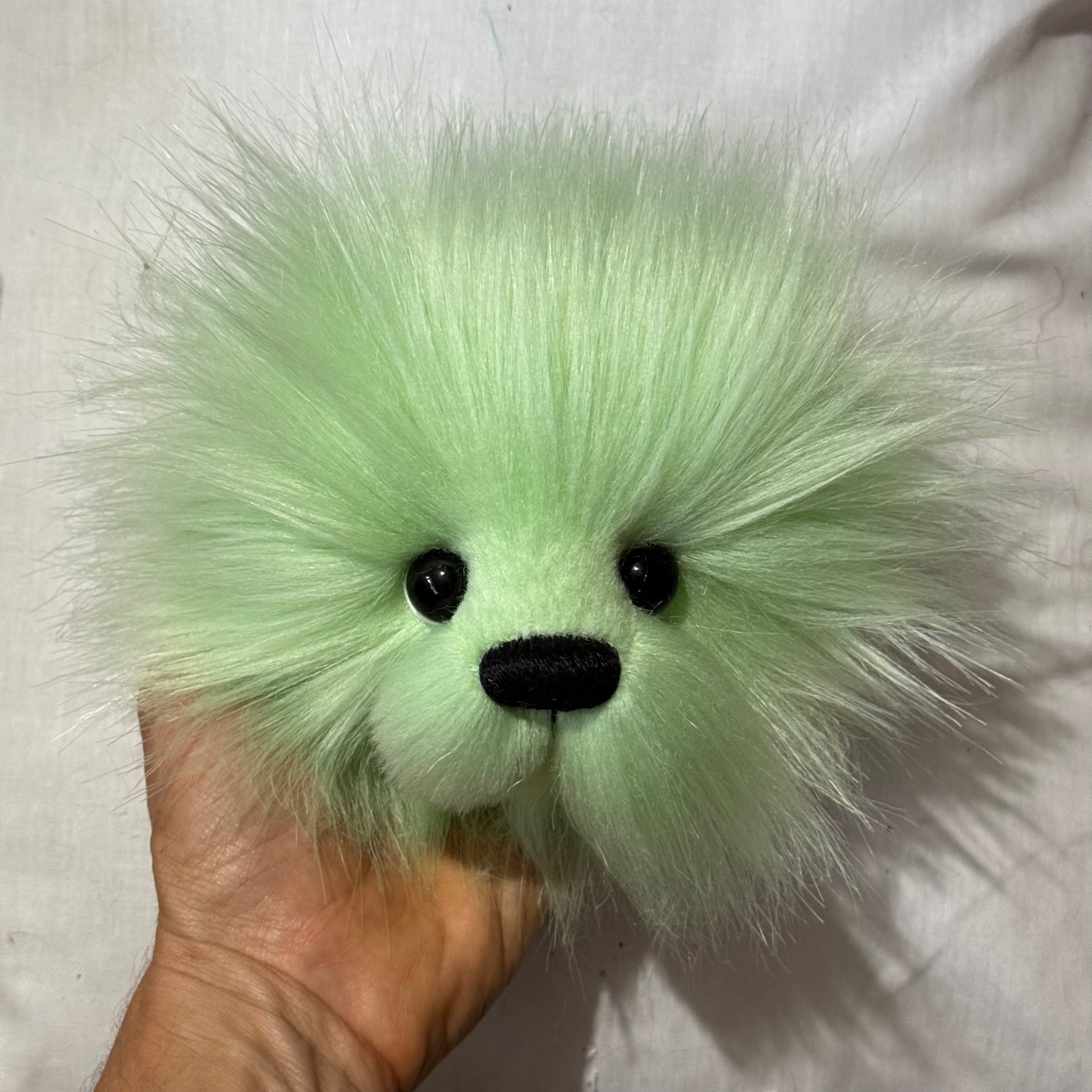 KITS - 13.5" Kiwi GREEN Faux Fur Bear