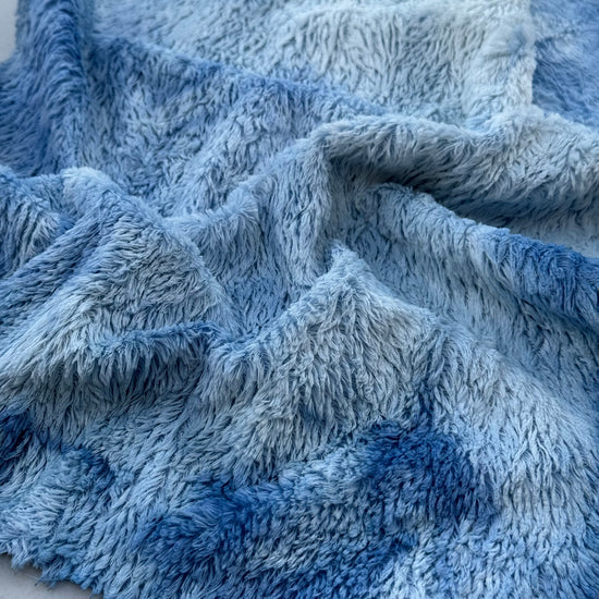 Standard Viscose - Hand Dyed Denim Batik - Fat 1/8m - JUL006