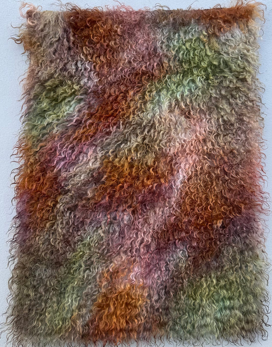 Curlylocks Mohair - Hand Dyed Autumn Leaves - Fat 1/8m - JUL026
