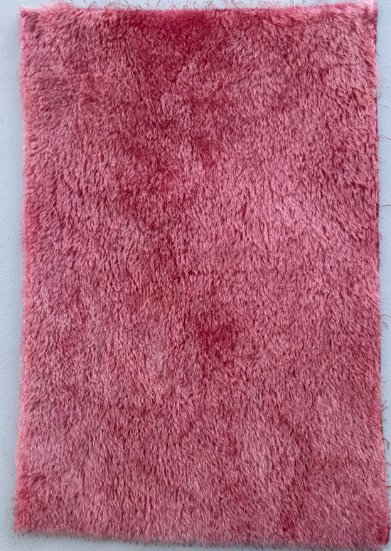 Classic Medium Straight Mohair - Hand Dyed Ruby Grapefruit - Fat 1/8m - JUL057