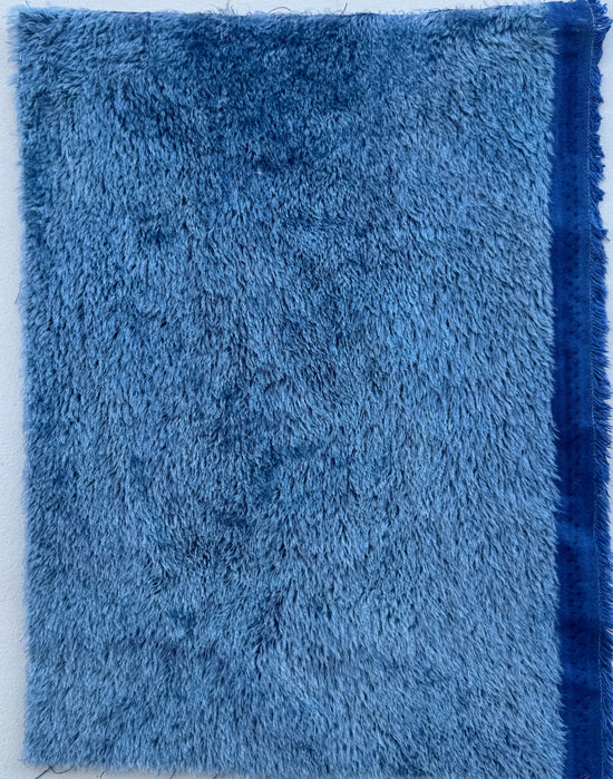 Classic Medium Straight Mohair - Hand Dyed Denim Blue - Fat 1/8m - JUL058
