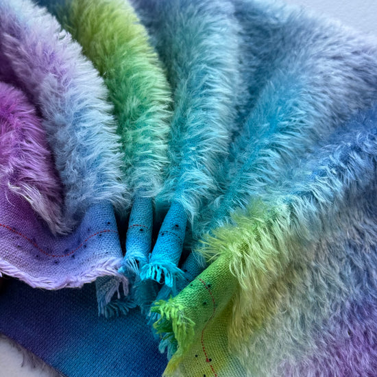 Classic Medium Straight Mohair - Hand Dyed Enchanted - Fat 1/8m - JUL068