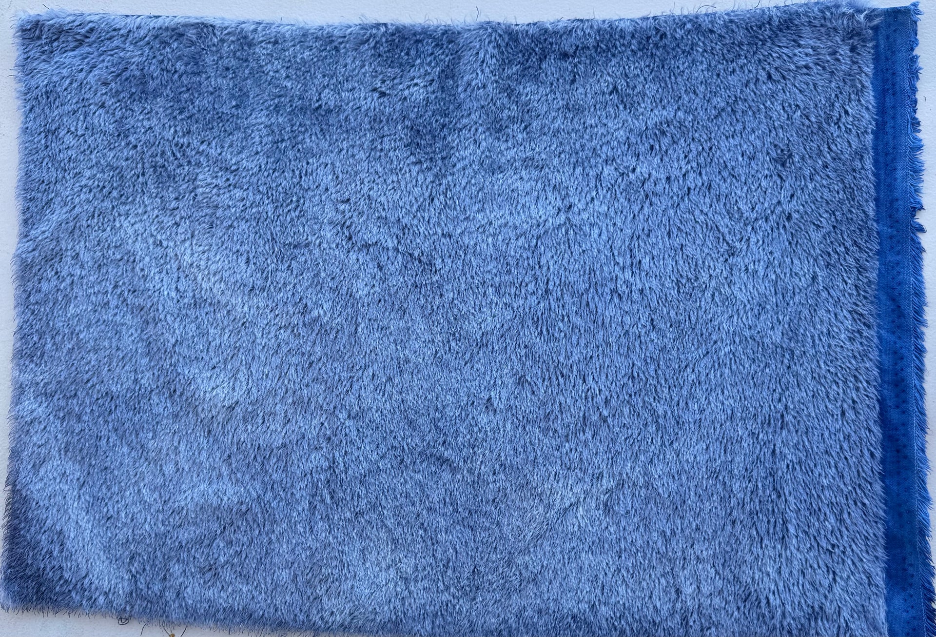 Classic Medium Straight Mohair - Hand Dyed Denim Blue - Fat 1/4m - JUL070
