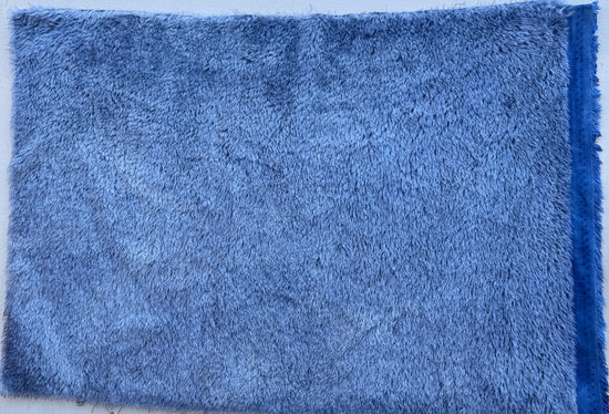 Classic Medium Straight Mohair - Hand Dyed Denim Blue - Fat 1/4m - JUL070