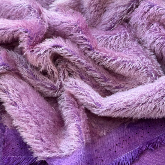 Classic Medium Straight Mohair - Hand Dyed Razzmic Berry - Fat 1/4m - JUL071
