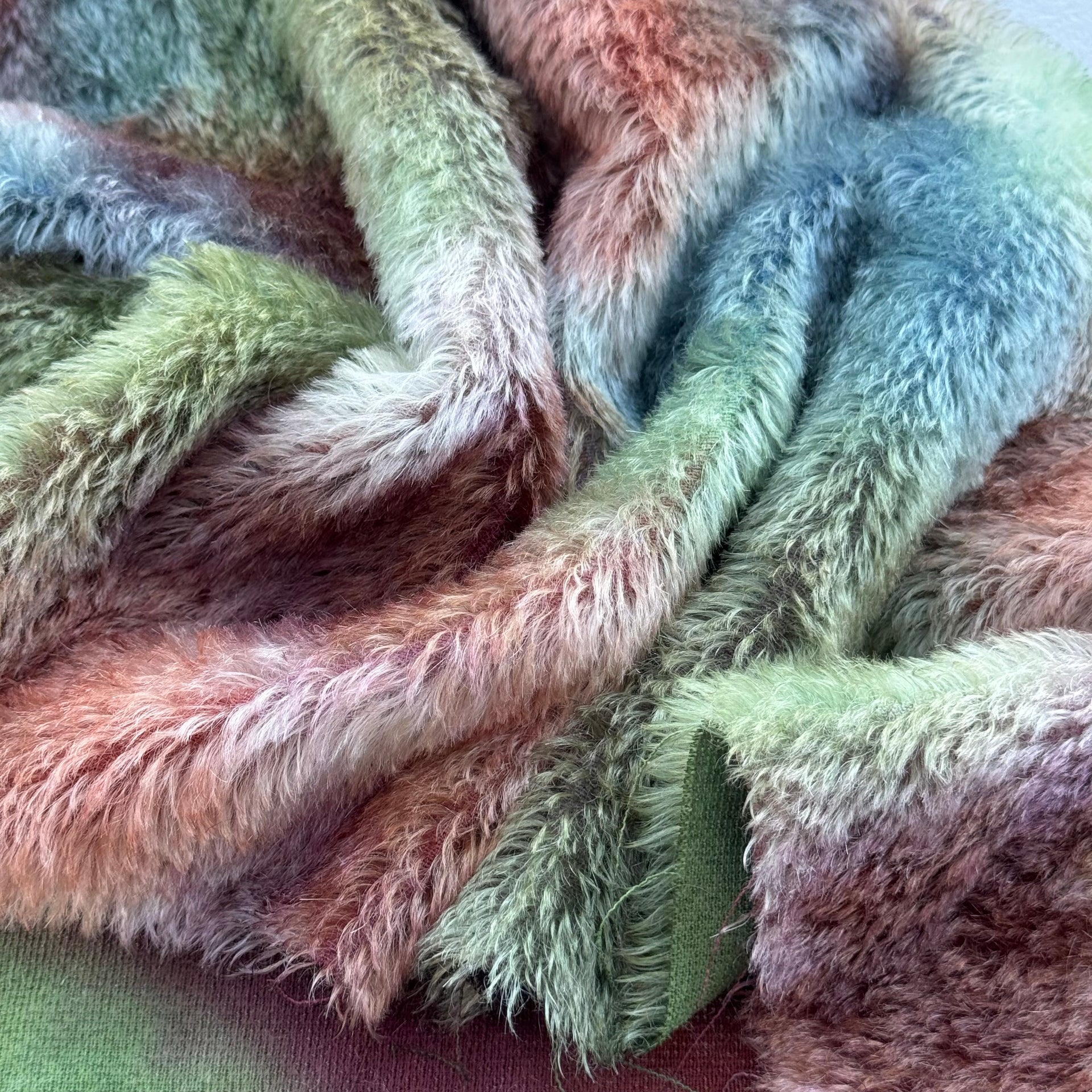 Classic Medium Straight Mohair - Hand Dyed Deep Forest - Fat 1/4m - JUL072