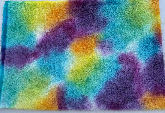 Classic Medium Straight Mohair - Hand Dyed Rainbow Blend - Fat 1/4m - JUL073