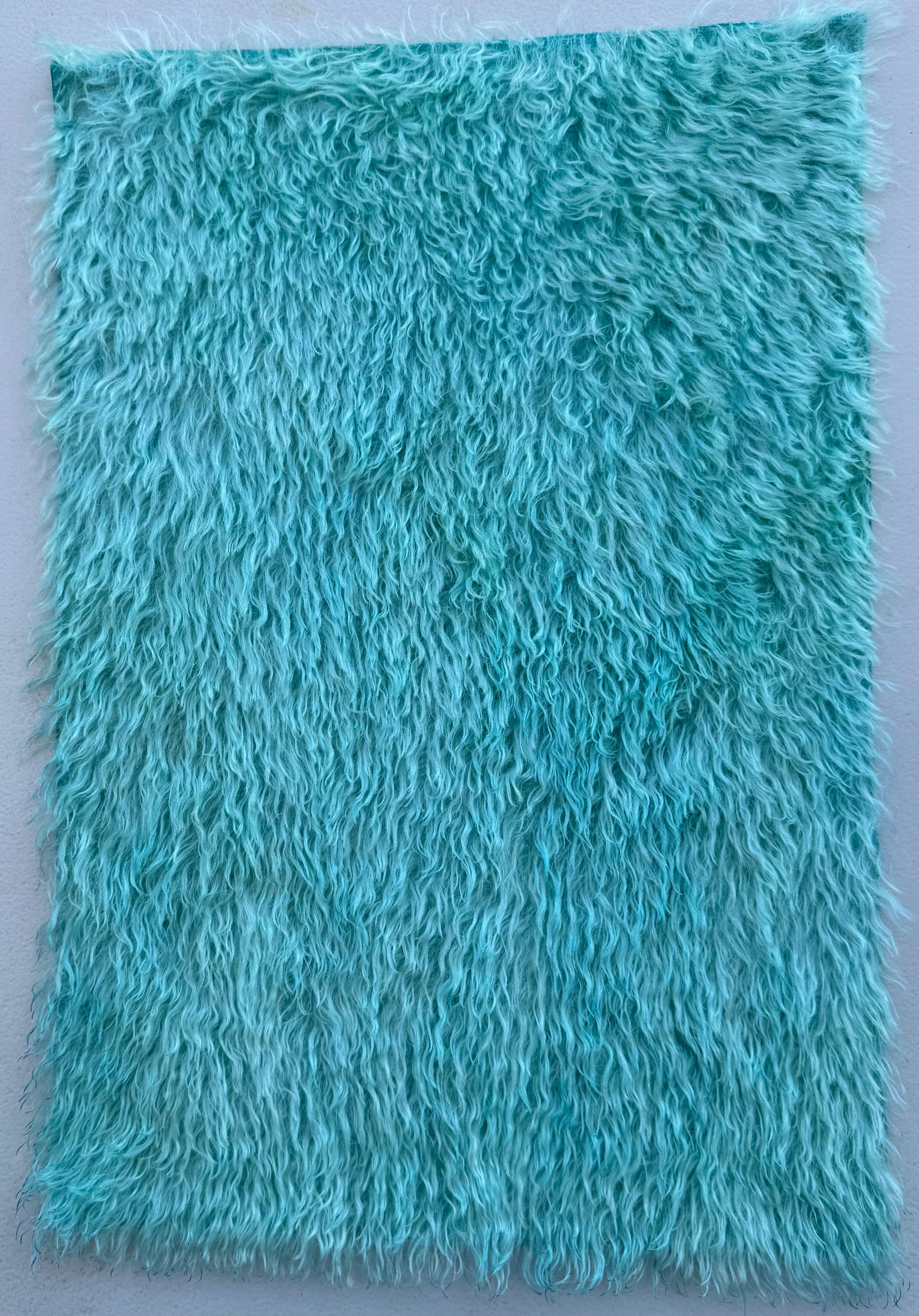 Shaggy 23mm Mohair - Hand Dyed Aqua - Fat 1/8m - JUL074