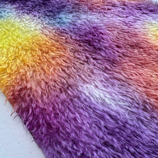 Shaggy 23mm Mohair - Hand Dyed Sunset Clouds - Fat 1/8m - JUL080