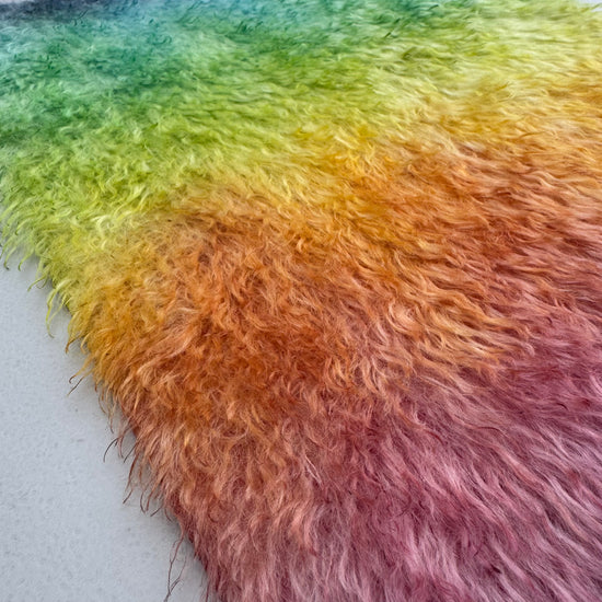 Shaggy 23mm Mohair - Hand Dyed Sunrise - Fat 1/8m - JUL084