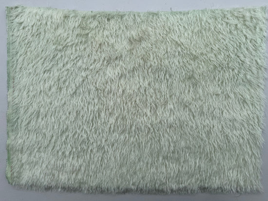 Shaggy 23mm Mohair - Hand Dyed Pastel Sage Green - Fat 1/4m - JUL087