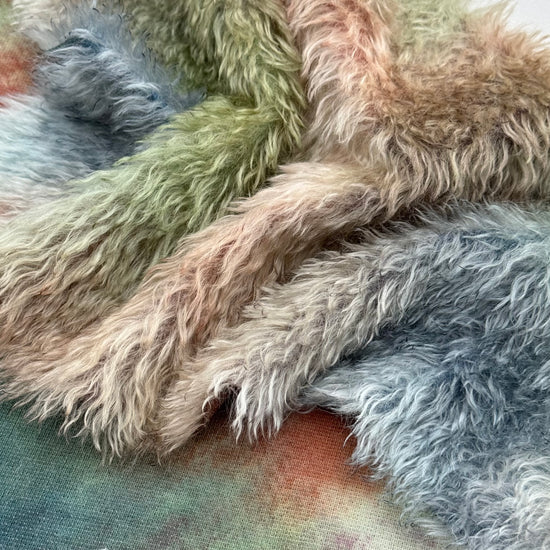 Shaggy 23mm Mohair - Hand Dyed Winter Forest - Fat 1/4m - JUL090