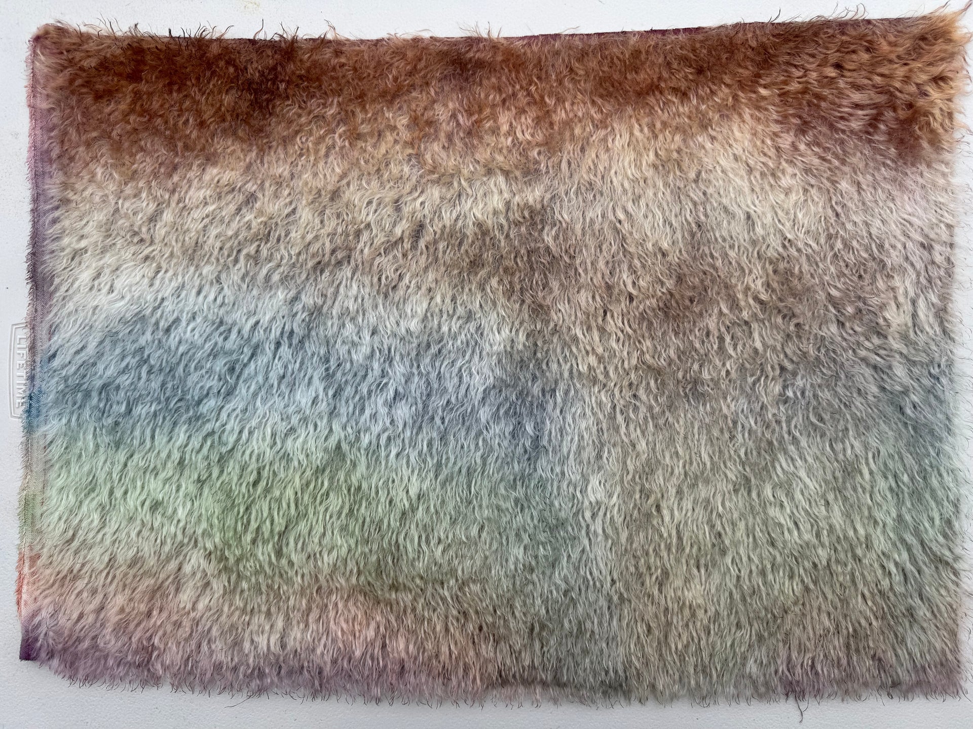 Shaggy 23mm Mohair - Hand Dyed Frosted Woodland - Fat 1/4m - JUL091