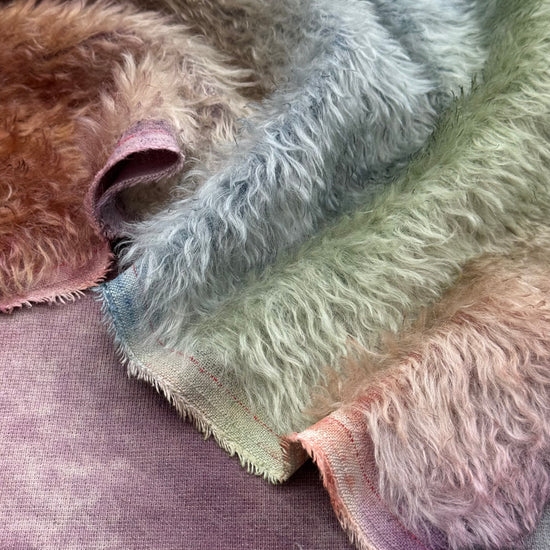 Shaggy 23mm Mohair - Hand Dyed Frosted Woodland - Fat 1/4m - JUL091