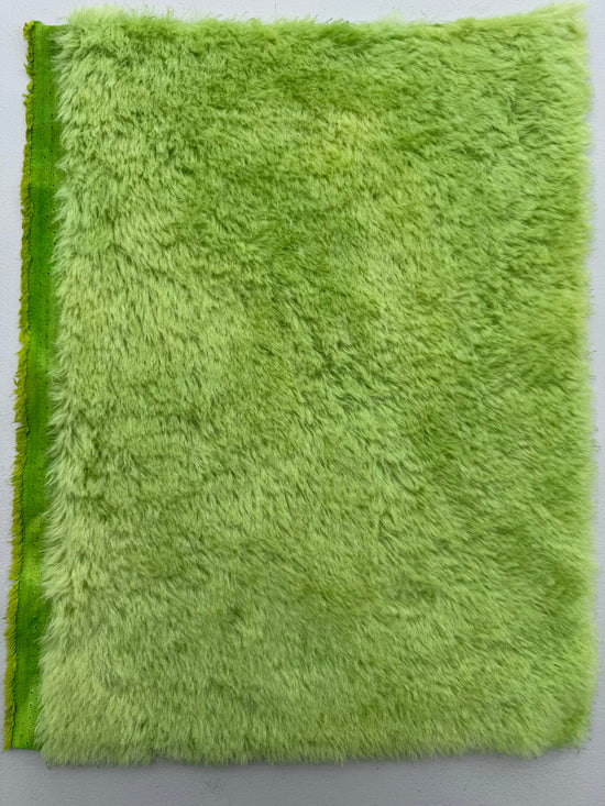 Medium Alpaca  - Hand Dyed Lime Green - Fat 1/8m  - JUL092