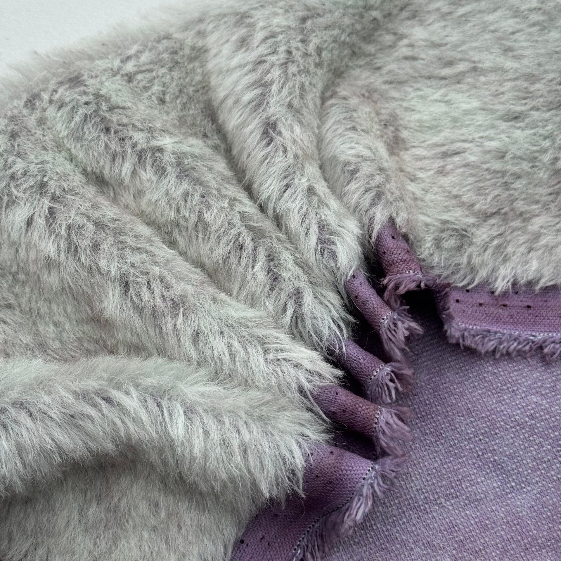 Medium Alpaca  - Hand Dyed Sage Heather - Fat 1/8m - JUL095