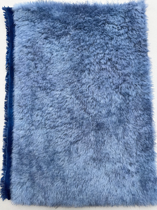 Medium Alpaca  - Hand Dyed Denim Blue - Fat 1/8m - JUL097