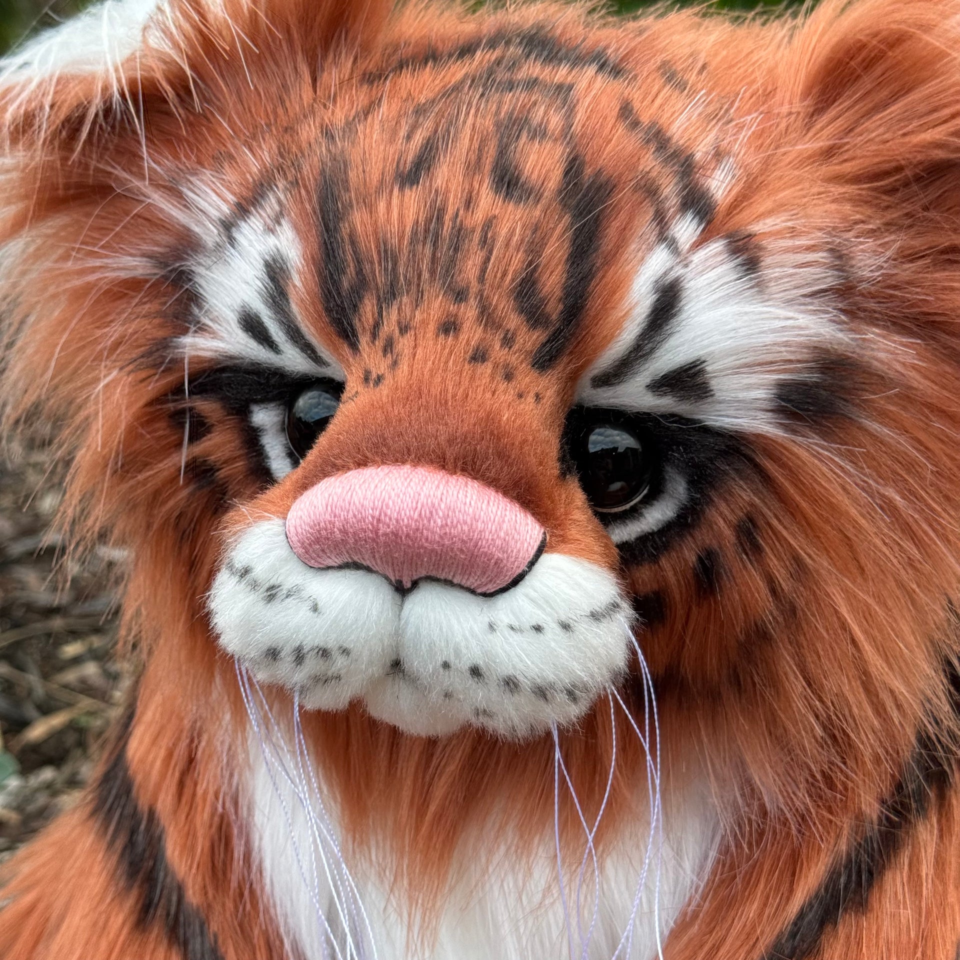 Cedar - 20" Faux Fur Tiger Teddy by Emma's Bears - OOAK
