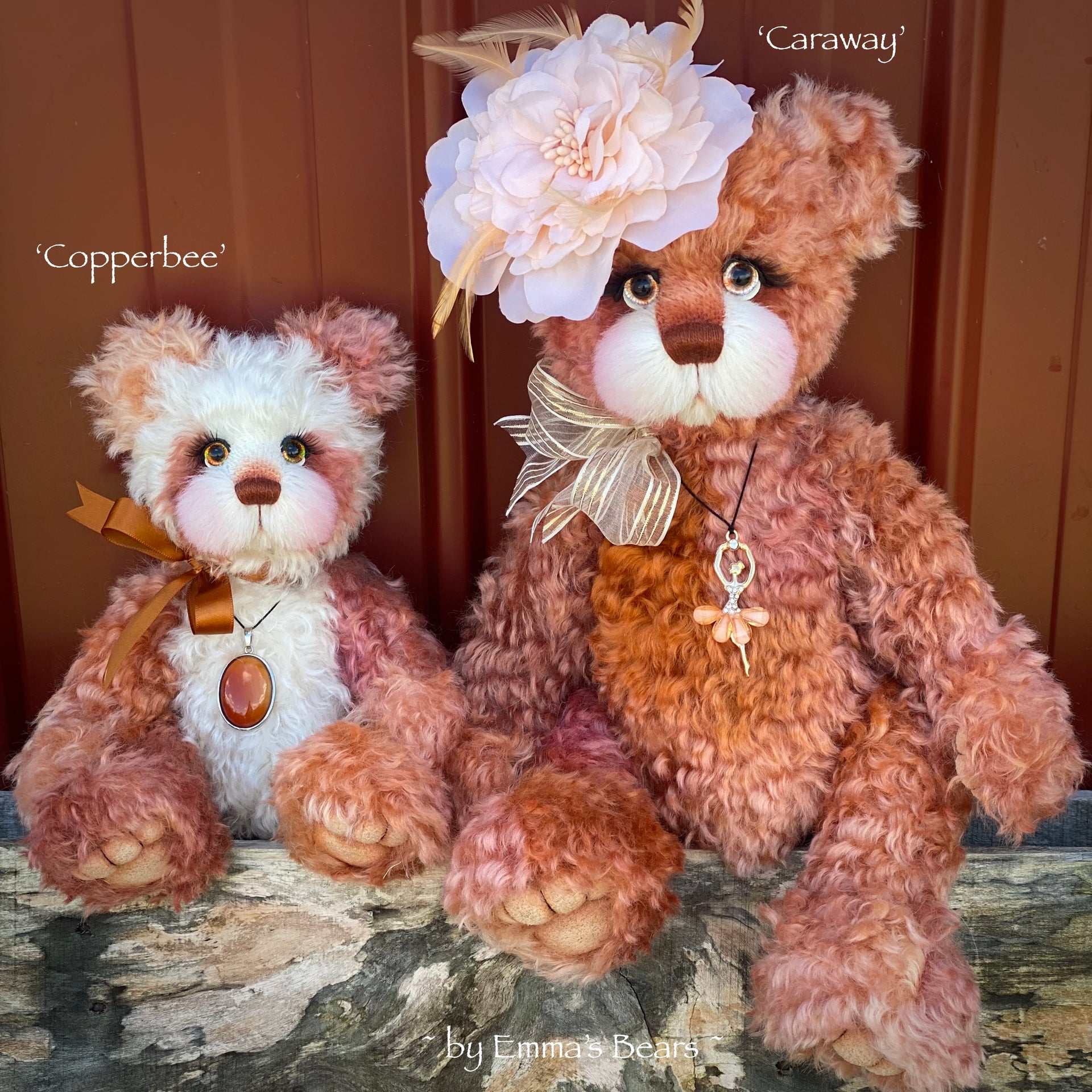Caraway - 16" Curly Kid Mohair and Alpaca artist bear by Emma's Bears - OOAK