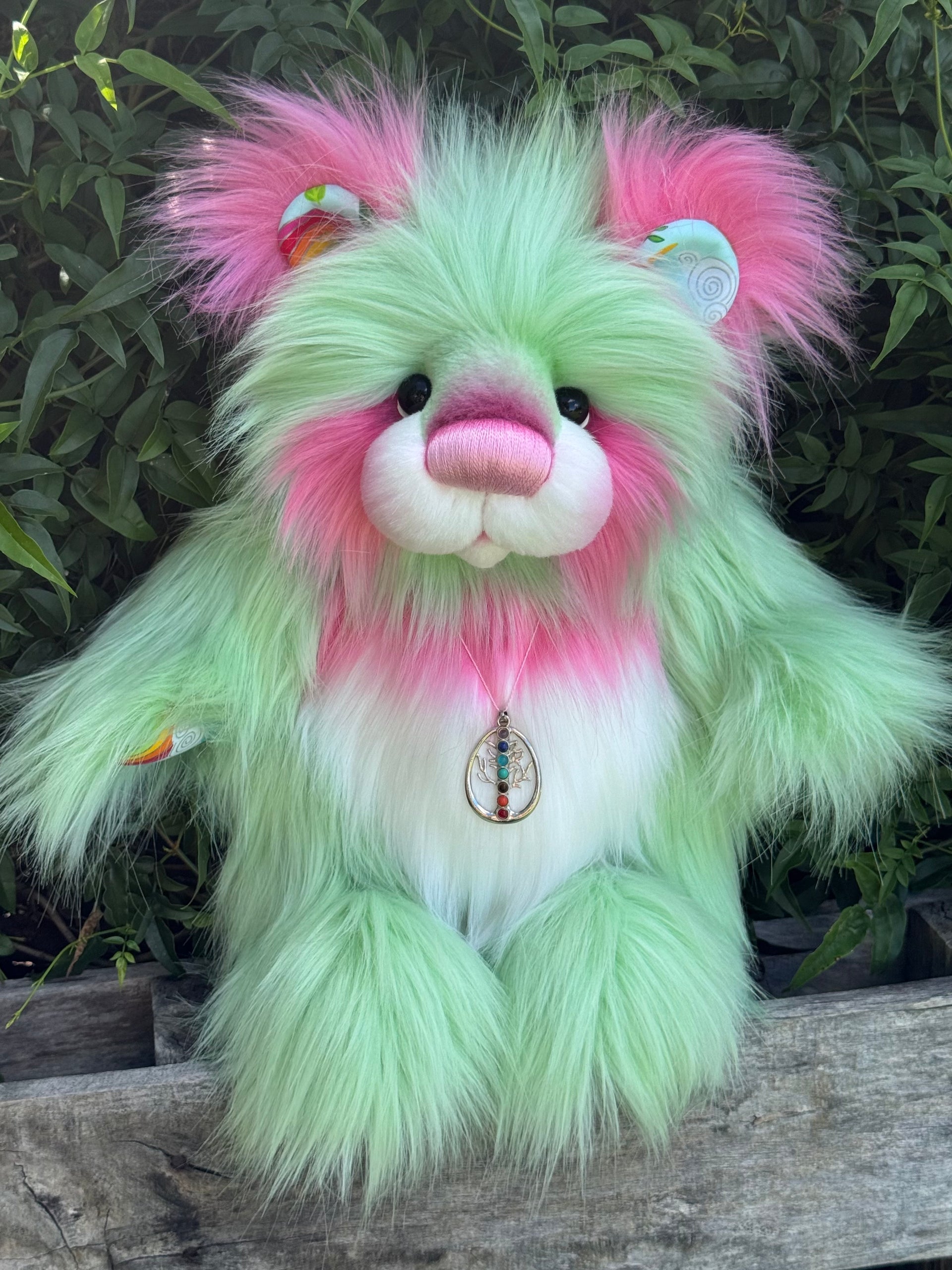 Applesplash - 18" Luxury faux fur artist bear by Emma's Bears - OOAK