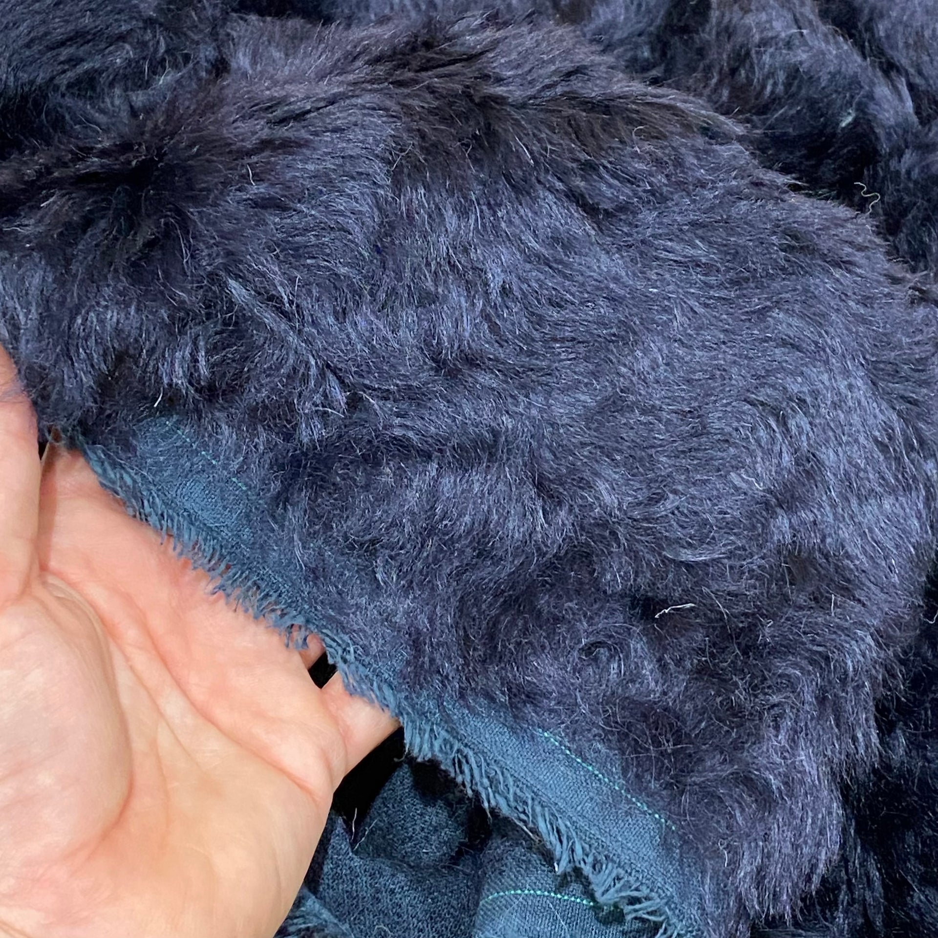 LIMITED Navy Blue - 31mm Distressed Mohair