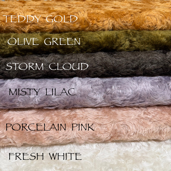 Olive Green - 20mm Swirl-effect Mohair/viscose blend