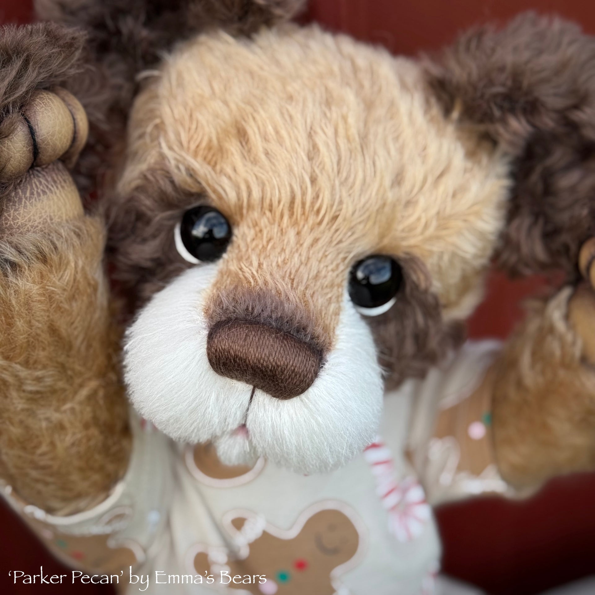 Parker Pecan - 19" Christmas 2024 Artist Bear by Emma's Bears - OOAK