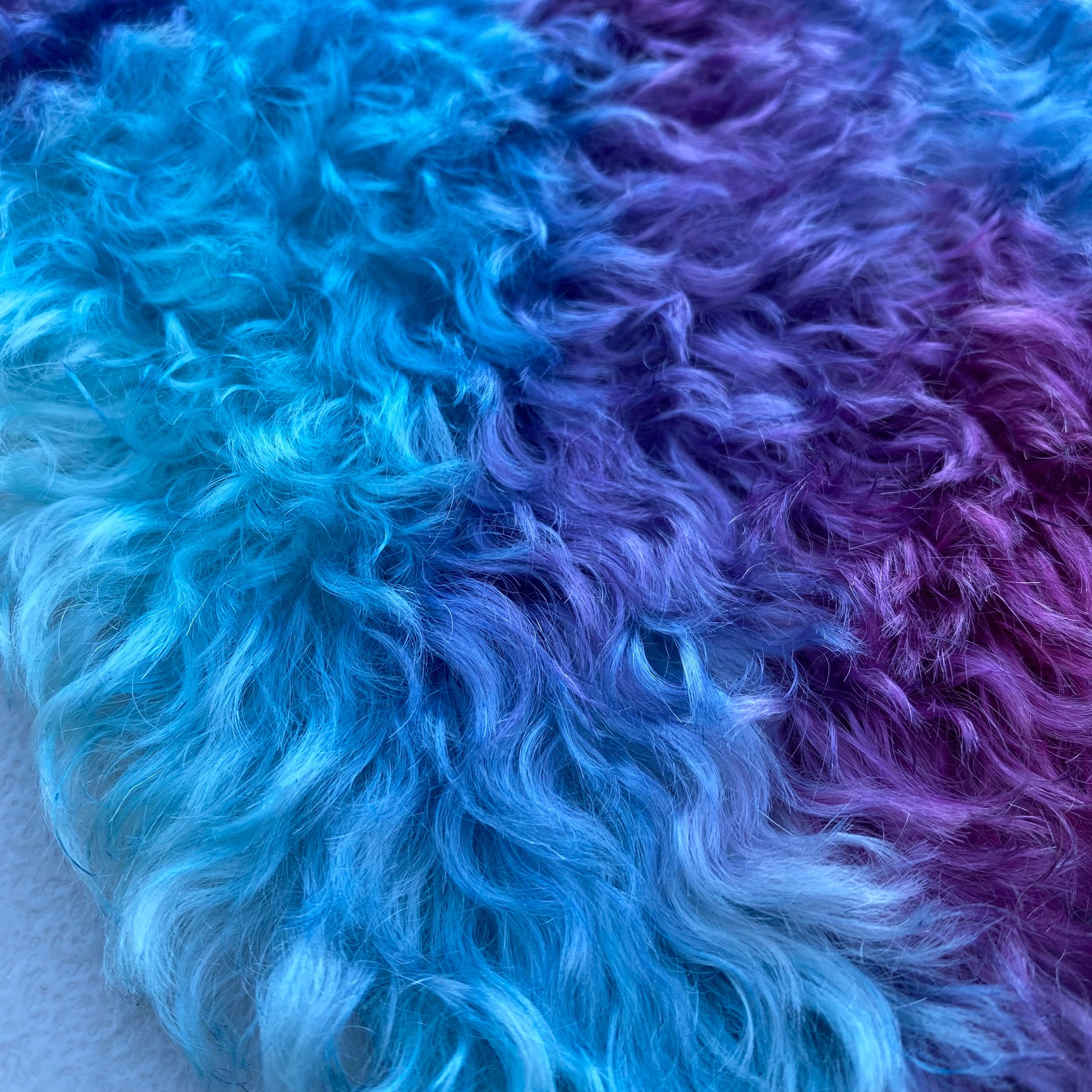 Curly Kid Mohair - Hand Dyed Fairyland - Fat 1/8m - MAR005