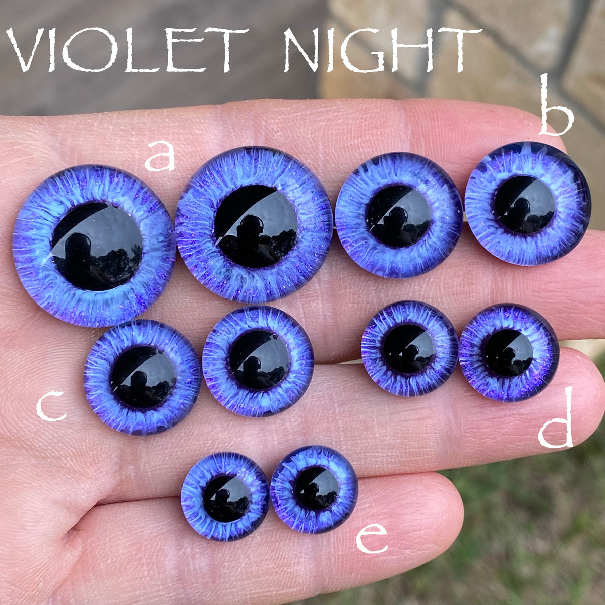 Hand Painted Eyes Violet Night Furaddiction & Emma's Bears