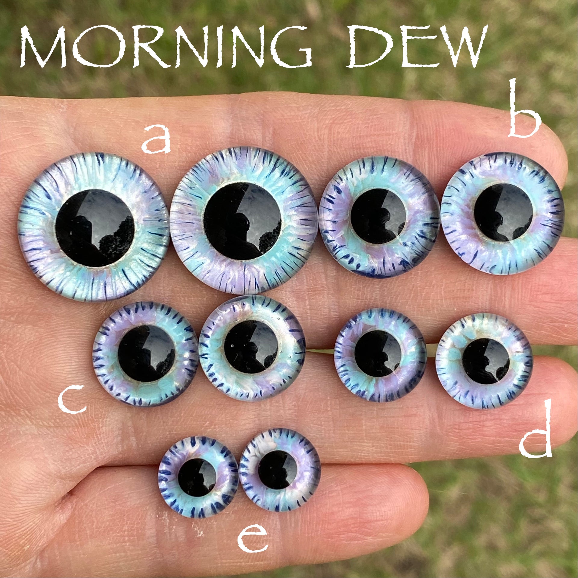 Hand Painted Eyes - Morning Dew