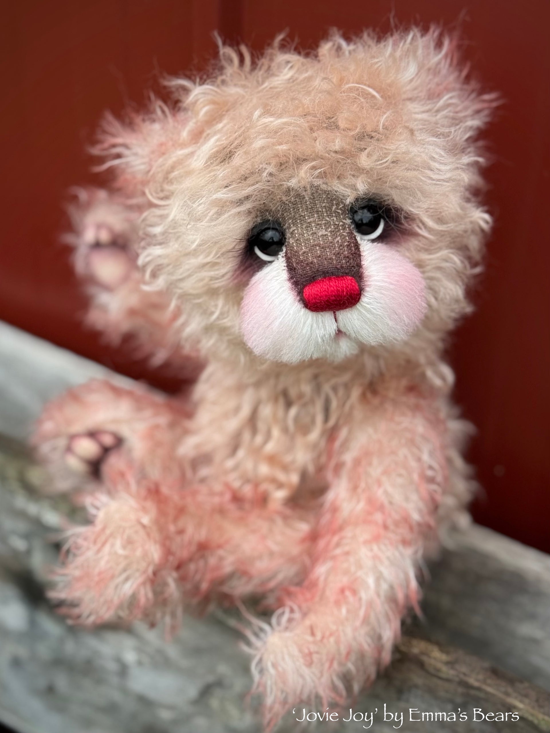 Jovie Joy - 13" Christmas 2024 Artist Bear by Emma's Bears - OOAK