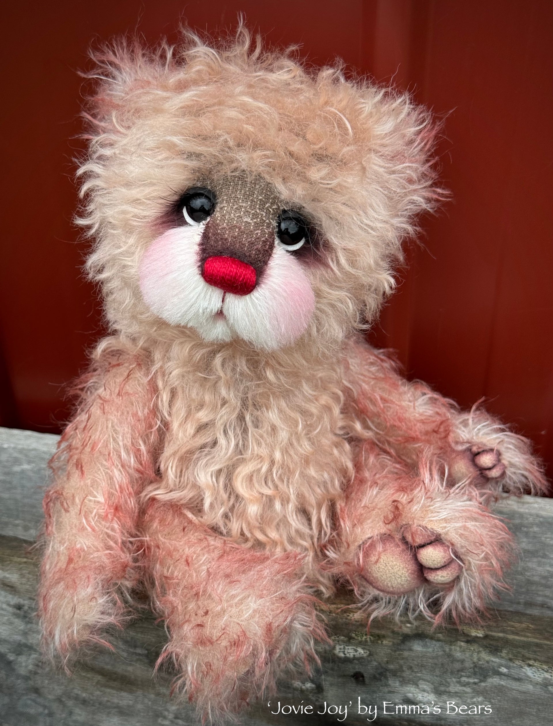 Jovie Joy - 13" Christmas 2024 Artist Bear by Emma's Bears - OOAK