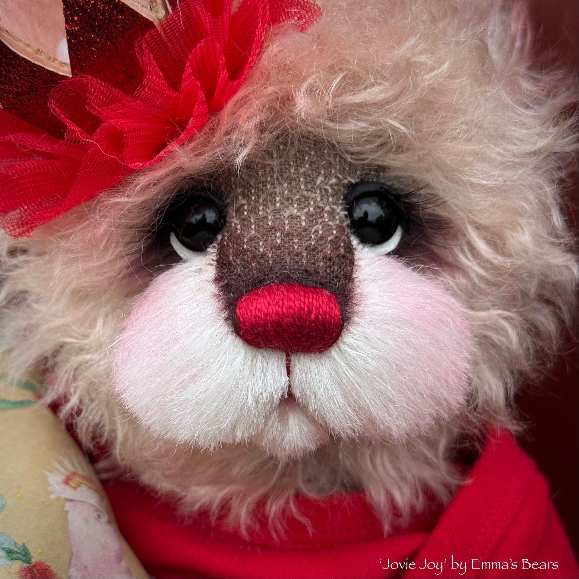 Jovie Joy - 13" Christmas 2024 Artist Bear by Emma's Bears - OOAK