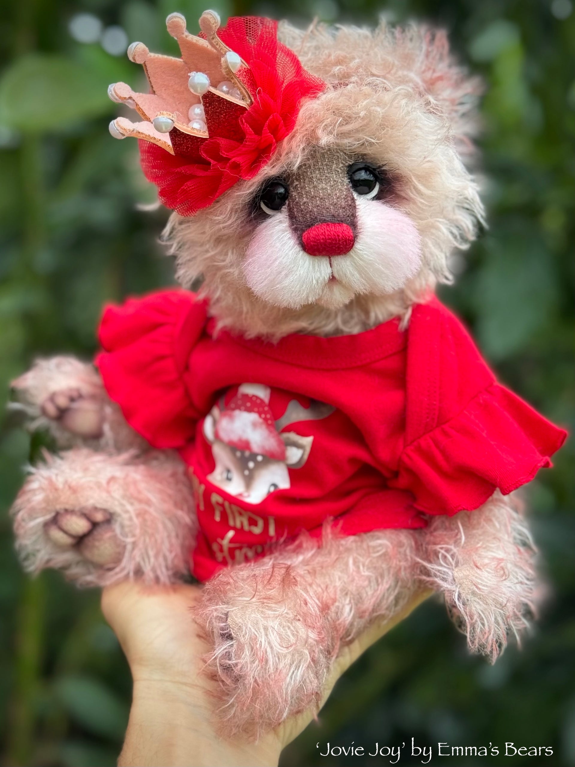 Jovie Joy - 13" Christmas 2024 Artist Bear by Emma's Bears - OOAK